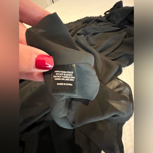 *ETOPHE’ STUDIOS* BLACK WRAP MAXI DRESS- SIZE SMALL - Picture 8 of 8